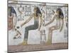 Egypt, Thebes, Luxor, Valley of the Kings, Close-Up of Mural Paintings-null-Mounted Giclee Print