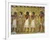 Egypt, Thebes, Luxor, Valley of the Kings, Detail of Mural Paintings in Main Hall of Tomb of Seti I-null-Framed Giclee Print