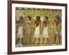 Egypt, Thebes, Luxor, Valley of the Kings, Detail of Mural Paintings in Main Hall of Tomb of Seti I-null-Framed Giclee Print