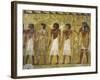 Egypt, Thebes, Luxor, Valley of the Kings, Detail of Mural Paintings in Main Hall of Tomb of Seti I-null-Framed Giclee Print