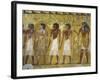 Egypt, Thebes, Luxor, Valley of the Kings, Detail of Mural Paintings in Main Hall of Tomb of Seti I-null-Framed Giclee Print