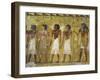 Egypt, Thebes, Luxor, Valley of the Kings, Detail of Mural Paintings in Main Hall of Tomb of Seti I-null-Framed Giclee Print