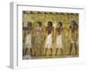 Egypt, Thebes, Luxor, Valley of the Kings, Detail of Mural Paintings in Main Hall of Tomb of Seti I-null-Framed Giclee Print