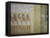 Egypt, Thebes, Luxor, Valley of the Kings, Mural Painting in Tomb of Ramses IV-null-Framed Stretched Canvas