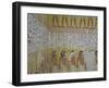 Egypt, Thebes, Luxor, Valley of the Kings, Mural Painting in Tomb of Ramses IV-null-Framed Giclee Print