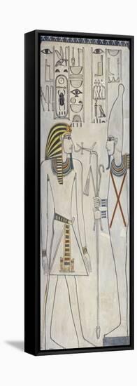 Egypt, Thebes, Luxor, Valley of the Kings, Mural Paintings, Burial Chamber, Tomb of Amenhotep II-null-Framed Stretched Canvas