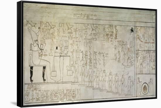 Egypt, Thebes, Luxor, Valley of the Kings, Mural Paintings, Burial Chamber, Tomb of Horemheb-null-Framed Stretched Canvas