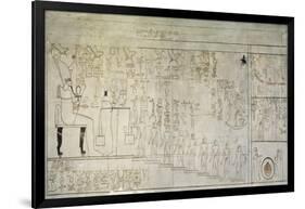 Egypt, Thebes, Luxor, Valley of the Kings, Mural Paintings, Burial Chamber, Tomb of Horemheb-null-Framed Giclee Print