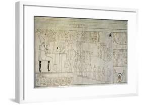 Egypt, Thebes, Luxor, Valley of the Kings, Mural Paintings, Burial Chamber, Tomb of Horemheb-null-Framed Giclee Print