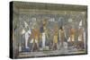 Egypt, Thebes, Luxor, Valley of the Kings, Mural Paintings, Burial Chamber, Tomb of Horemheb-null-Stretched Canvas
