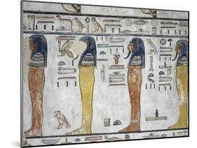 Egypt, Thebes, Luxor, Valley of the Kings, Mural Paintings, Side Chamber, Tomb of Seti I-null-Mounted Giclee Print