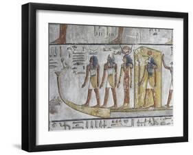 Egypt, Thebes, Luxor, Valley of the Kings, Mural Paintings, Side Chamber, Tomb of Seti I-null-Framed Giclee Print