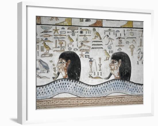 Egypt, Thebes, Luxor, Valley of the Kings, Mural Paintings, Side Chamber, Tomb of Seti I-null-Framed Giclee Print