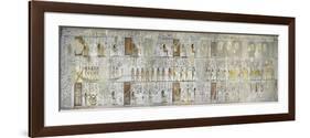 Egypt, Thebes, Luxor, Valley of the Kings, Mural Paintings, Side Chamber, Tomb of Seti I-null-Framed Premium Giclee Print