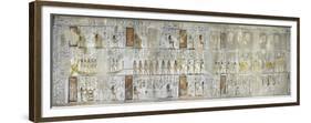 Egypt, Thebes, Luxor, Valley of the Kings, Mural Paintings, Side Chamber, Tomb of Seti I-null-Framed Premium Giclee Print