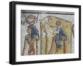 Egypt, Thebes, Luxor, Valley of the Kings, Mural Paintings, Side Chamber-null-Framed Giclee Print