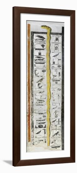 Egypt, Thebes, Luxor, Valley of the Kings, Tomb of Horemheb, Burial Chamber-null-Framed Premium Giclee Print