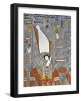 Egypt, Thebes, Luxor, Valley of the Kings, Tomb of Horemheb, Mural Painting of Harsiesis-null-Framed Giclee Print