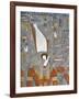 Egypt, Thebes, Luxor, Valley of the Kings, Tomb of Horemheb, Mural Painting of Harsiesis-null-Framed Giclee Print