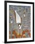 Egypt, Thebes, Luxor, Valley of the Kings, Tomb of Horemheb, Mural Painting of Harsiesis-null-Framed Giclee Print