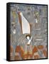 Egypt, Thebes, Luxor, Valley of the Kings, Tomb of Horemheb, Mural Painting of Harsiesis-null-Framed Stretched Canvas