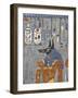 Egypt, Thebes, Luxor, Valley of the Kings, Tomb of Horemheb, Vestibule, Mural Paintings, Anubis-null-Framed Giclee Print