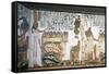 Egypt, Thebes, Luxor, Valley of the Kings, Tomb of Nefertari. Vestibule. Mural Paintings-null-Framed Stretched Canvas