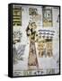 Egypt, Thebes, Luxor, Valley of the Kings, Tomb of Ramses III, Mural Painting of Ritual Offerings-null-Framed Stretched Canvas