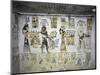 Egypt, Thebes, Luxor, Valley of the Kings, Tomb of Ramses III, Mural Painting of Ritual Offerings-null-Mounted Giclee Print
