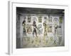 Egypt, Thebes, Luxor, Valley of the Kings, Tomb of Ramses III, Mural Painting of Ritual Offerings-null-Framed Giclee Print