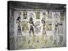 Egypt, Thebes, Luxor, Valley of the Kings, Tomb of Ramses III, Mural Painting of Ritual Offerings-null-Stretched Canvas