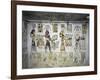 Egypt, Thebes, Luxor, Valley of the Kings, Tomb of Ramses III, Mural Painting of Ritual Offerings-null-Framed Giclee Print