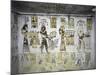 Egypt, Thebes, Luxor, Valley of the Kings, Tomb of Ramses III, Mural Painting of Ritual Offerings-null-Mounted Giclee Print