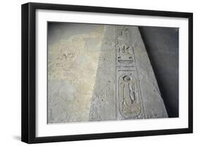 Egypt, Thebes, Luxor, Valley of the Kings, Tomb of Ramses IV, Graffiti on Wall in Corridor One-null-Framed Giclee Print