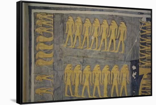 Egypt, Thebes, Luxor, Valley of the Kings, Tomb of Ramses IX-null-Framed Stretched Canvas