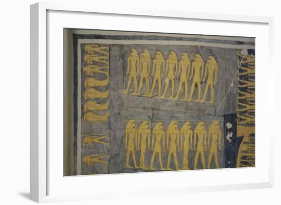 Egypt, Thebes, Luxor, Valley of the Kings, Tomb of Ramses IX-null-Framed Giclee Print