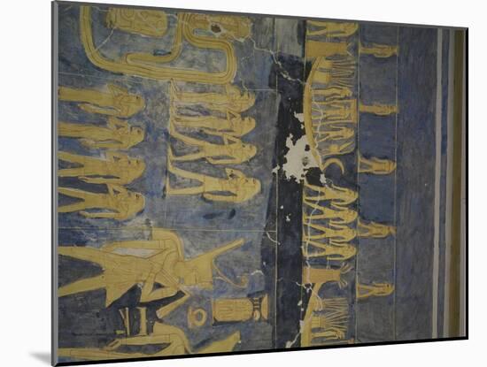 Egypt, Thebes, Luxor, Valley of the Kings, Tomb of Ramses IX-null-Mounted Giclee Print