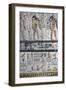 Egypt, Thebes, Luxor, Valley of the Kings, Tomb of Seti I, Graffiti on Mural Painting-null-Framed Giclee Print