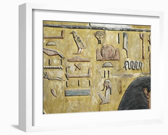 Egypt, Thebes, Luxor, Valley of the Kings, Tomb of Seti I, Mural Painting from Nineteenth Dynasty-null-Framed Giclee Print