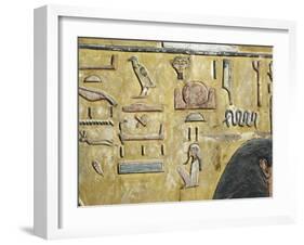 Egypt, Thebes, Luxor, Valley of the Kings, Tomb of Seti I, Mural Painting from Nineteenth Dynasty-null-Framed Giclee Print