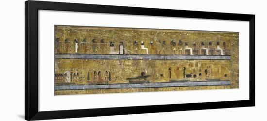 Egypt, Thebes, Luxor, Valley of the Kings, Tomb of Seti I, Mural Painting of Illustrated Amduat-null-Framed Giclee Print