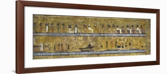 Egypt, Thebes, Luxor, Valley of the Kings, Tomb of Seti I, Mural Painting of Illustrated Amduat-null-Framed Giclee Print