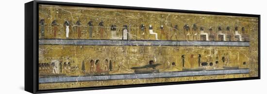 Egypt, Thebes, Luxor, Valley of the Kings, Tomb of Seti I, Mural Painting of Illustrated Amduat-null-Framed Stretched Canvas