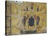 Egypt, Thebes, Luxor, Valley of the Kings, Tomb of Seti I, Mural Painting of Scarab Beetle-null-Stretched Canvas