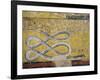 Egypt, Thebes, Luxor, Valley of the Kings, Tomb of Seti I, Mural Painting with Snake Motif-null-Framed Giclee Print