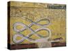 Egypt, Thebes, Luxor, Valley of the Kings, Tomb of Seti I, Mural Painting with Snake Motif-null-Stretched Canvas