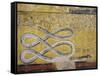 Egypt, Thebes, Luxor, Valley of the Kings, Tomb of Seti I, Mural Painting with Snake Motif-null-Framed Stretched Canvas