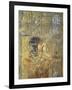 Egypt, Thebes, Luxor, Valley of the Kings, Tomb of Seti I, Relief Depicting Horus in Feline Skin-null-Framed Giclee Print