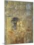 Egypt, Thebes, Luxor, Valley of the Kings, Tomb of Seti I, Relief Depicting Horus in Feline Skin-null-Mounted Giclee Print