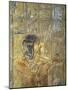 Egypt, Thebes, Luxor, Valley of the Kings, Tomb of Seti I, Relief Depicting Horus in Feline Skin-null-Mounted Giclee Print